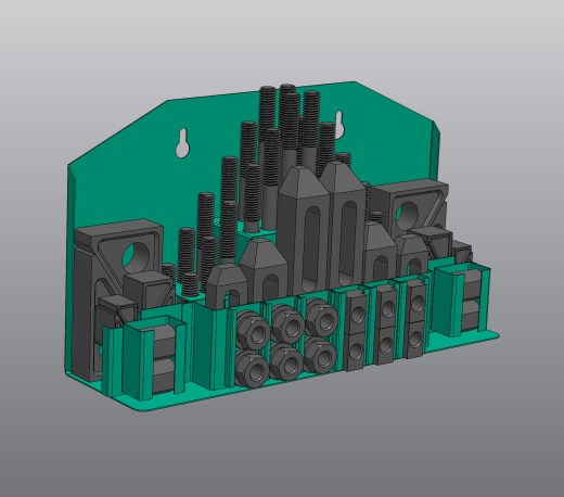 clamp set铣床用螺柱夹具step缩略图